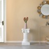 Uniquewise Fiberglass White Plinth Roman Column Ionic Piller Pedestal Vase Stand for Wedding or Party, Living Room Decor - Photography Props - 3 of 4