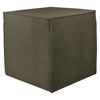 Skyline Furniture Custom Upholstered Square Ottoman with French Seams