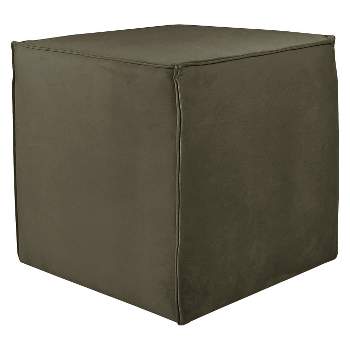 Skyline Furniture Custom Upholstered Square Ottoman with French Seams
