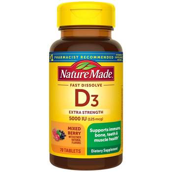 Nature Made D3 Fast Dissolve Tablets - 70ct