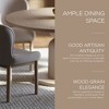 Maven Lane Mila Contemporary Round Wooden Dining Table in Refined White Finish - 4 of 4