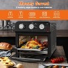 ELJGET Air Fryer Toaster Oven, 13QT Air Fryer Oven Countertop Combo, Oil-Less Cooking, Stainless Steel, Black - 3 of 4