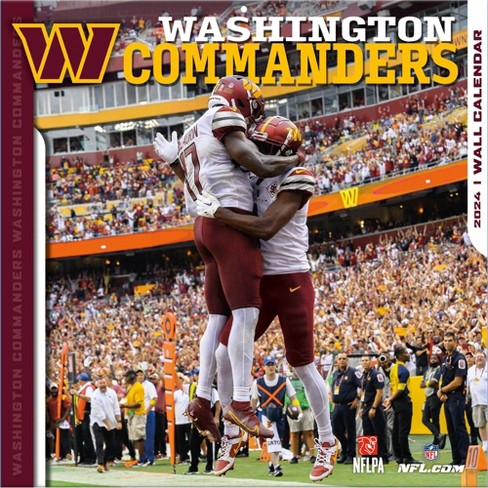 Nfl Washington Commanders 12x 12 2024 Wall Calendar : Target