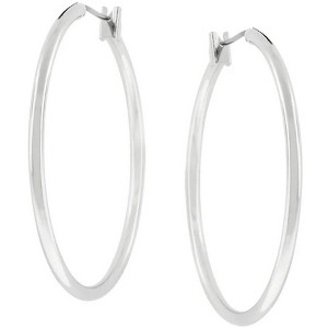 ShineHigh Basic Hoop Earrings for Women – Lightweight Fashion Hoops in Gold or Silvertone Finish with Polished Look, Available in 36mm–38mm Sizes - 1 of 1