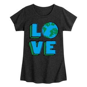 Girls' - Instant Message - Earth Day Fitted Short Sleeve Graphic T-Shirt - 1 of 4