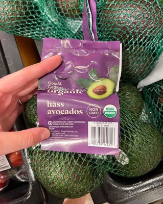 Fresh Organic Bagged Avocados, 3-4 Count