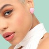 SOHI Women's Green Heart Stud Earrings - 3 of 3
