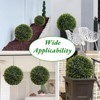 24.8 Inch Artificial Plant Cedar Topiary Balls 2PCS, Topiary Ball Garden Spheres Decorative Balls for Outdoor Patio Garden and Indoor - 3 of 4