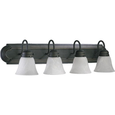 Quorum Lighting 4 - Light Vanity in  Old World