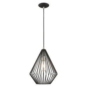 Livex Lighting Linz 1 - Light Pendant in  Black - 1 of 2