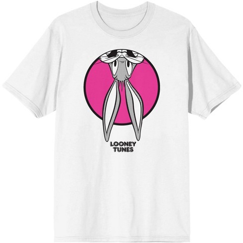 Men's Looney Tunes Bugs Bunny Peek Circle White Graphic Tee Shirt-xxl :  Target