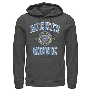 Mens Mickey & Friends Duo College Badge Lightweight Hoodie - 1 of 4