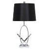 Lalia Home 27.25" Glossy State-of-The-Art Modern Entwined Table Lamp Chrome Finish - 3 of 4