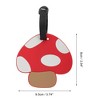 Unique Bargains Mushroom Luggage Tag 1 Pc - 2 of 4