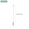Unique Bargains DIY Clothing Accessories Suit Copper Long Needle Brooch Stick Pins Stopper Ends Flat Head - 3 of 4