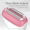 Remington WDF4821US Smooth & Silky Electric Shaver for Women, 3-Blade Cordless Foil Shaver and Bikini Trimmer for Wet or Dry Use, Pink - 2 of 4