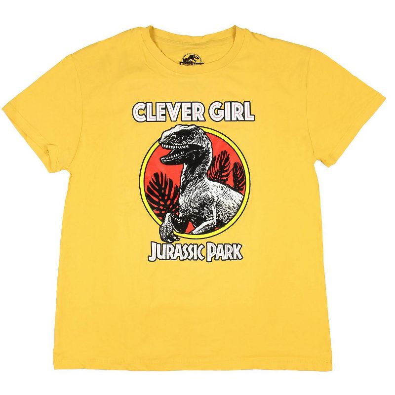 Jurassic Park Women's Clever Girl Velociraptor Distressed Print T-Shirt, 3 of 6