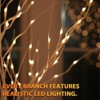 Romswi 4ft & 6ft & 8ft LED Birch Tree Set, with Warm White Lights for Outdoor Indoor Christmas & Wedding Decor (3 Sizes Pack) - 3 of 4