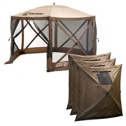 Temporary outdoor outlet shelter