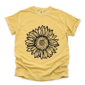 Simply Sage Market Sunflower Garment Dyed Tee - 1 of 4