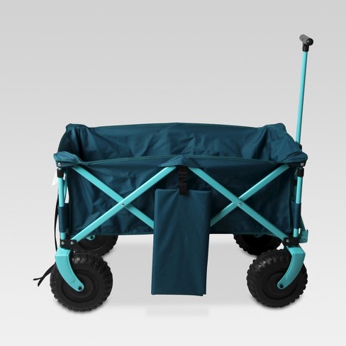 target wagon folding teal navy beach