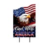 Briarwood Lane Everyday Metal Art 29x15 God Bless American Eagle Metal Art - 3 of 3