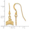 Black Bow Jewelry 14k Yellow Gold Plated Sterling Silver Furman Paladins NCAA Dangle Earrings - 2 of 3