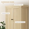 72" Kitchen Cabinet, Kitchen Pantry Cabinet with 4 Doors, 2 Adjustable Shelves and Drawer - 4 of 4