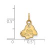 Black Bow Jewelry 10k Yellow Gold East Carolina Pirates NCAA Extra Small Pendant - 2 of 3