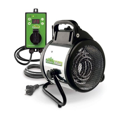 Bio Green PAL 2.0/USDT Indoor Outdoor Portable Palma Greenhouse Electric Space Heater Fan with Digital Thermostat for Up to 120 Square Feet, 1500 Watt