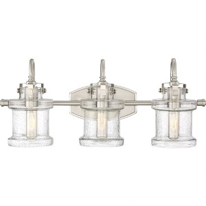 Quoizel Lighting Danbury 3 - Light Vanity in  Brushed Nickel - 1 of 4
