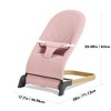 Grungis Ergonomic Baby Bouncer,Foldable Baby Bouncer Seat with 3 Height Adjustments,Portable Newborn Rocker for Babies 0-6 Months - 3 of 4