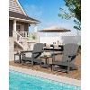 GustoWave Outdoor Adirondack Chairs, HDPE Plastic Patio Chairs for All Weather, Fire Pit Chair with Wide Armrests & Slatted Back - 3 of 4