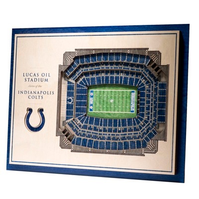 NFL Indianapolis Colts 5-Layer StadiumViews 3D Wall Art