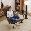 Accent Chairs Living Room,Accent Chairs With Arms,High Backrest And Pillows,Rocking Chair For Nursery,Rocking Chair Glider-Maison Boucle‎ - 2 of 4