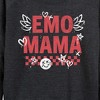 Women's - Instant Message - Emo Mama Lightweight French Terry Wide Neck Long Sleeve Shirt - 2 of 4