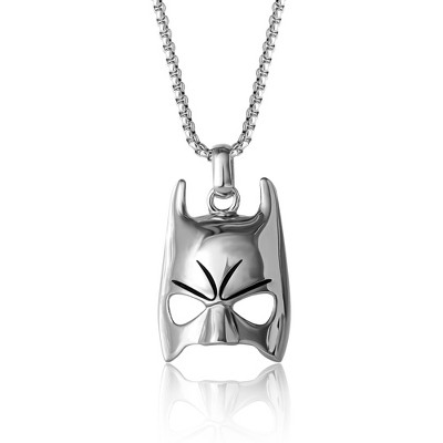 DC Comics Batman Stainless Steel (316L) Mask Pendant, 22'' Chain