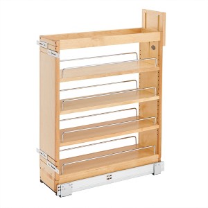 Rev-A-Shelf 448-BCSC Pullout Soft Close Kitchen Cabinet Storage Organizer, Wood Construction with Extra Durability - 1 of 4