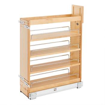 Rev-A-Shelf 448-BCSC Pullout Soft Close Kitchen Cabinet Storage Organizer, Wood Construction with Extra Durability