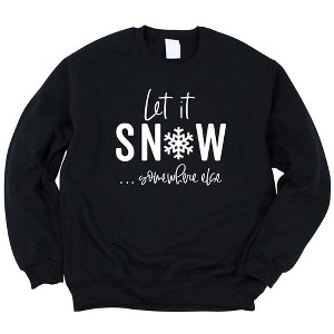 Simply Sage Market Women's Graphic Sweatshirt Let It Snow Somewhere Else - 1 of 3