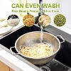 Colander Stainless Steel 3-Quart, Strainer for Kitchen Food, Dishwasher Safe - 4 of 4