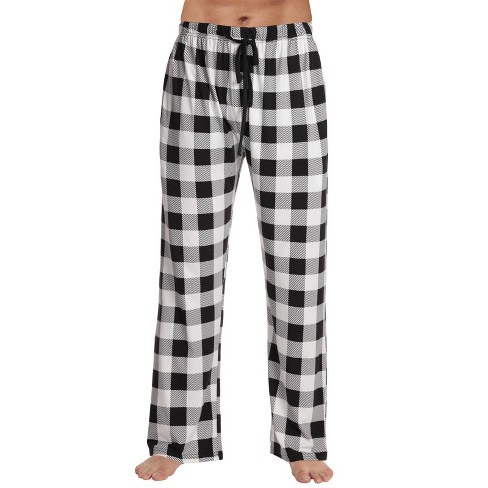 followme Microfleece Men's Buffalo Plaid Pajama Pants with Pockets