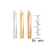 Steeltime Ladies 3pc Set Stainless Steel, 18k Gold Plated, And 18k Rose Gold Plated Polish Medium Hoop Earrings - 3 of 4
