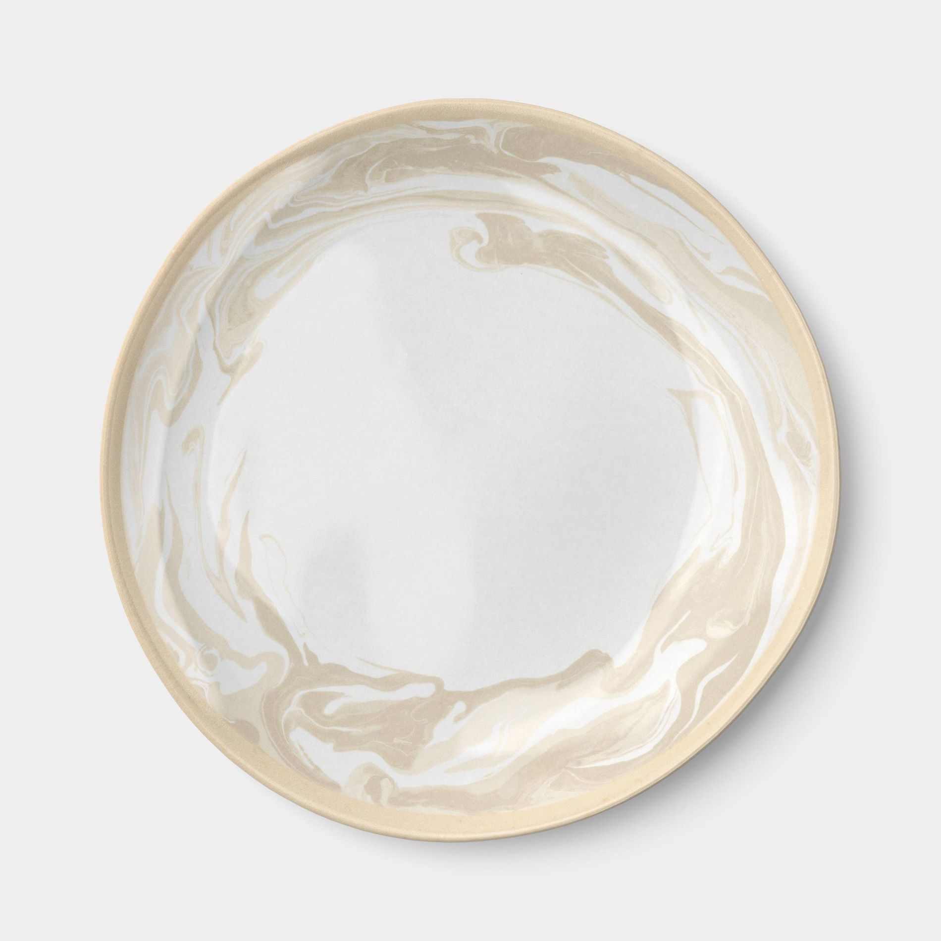 10.38" Swirl Marble Dinner Plate Khaki - Threshold™