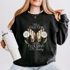 S.W.Smiley Where Friends and Flowers Flourish - Women's Lightweight Garment Dyed Sweatshirt - 2 of 4