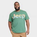 Men's Regular Fit Jeep Short Sleeve T-Shirt - Goodfellow & Co™ Green