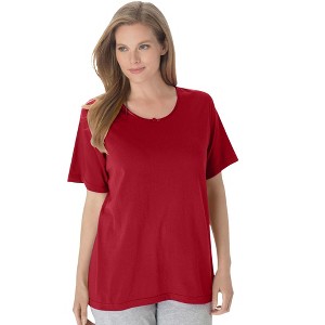 Dreams & Co. Women's Plus Size Sleep Tee - 1 of 4