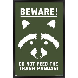 Trends International Lunch Hour Productions - Trash Panda Framed Wall Poster Prints - 1 of 4