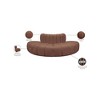 Meridian Furniture,Arc Cognac Vegan Leather Modular Sofa - 4 of 4