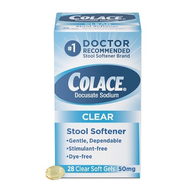 Colace Clear Soft Gels - 28ct